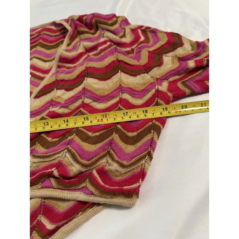 Show Me Your Mumu 'Carlo' Cut Out Horizon Stripe Knit Dress Size XL Retro NEW - Picture 6 of 16